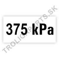 Označenie tlaku 375 kPa