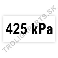 Označenie tlaku 425 kPa