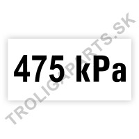 Označenie tlaku 475 kPa