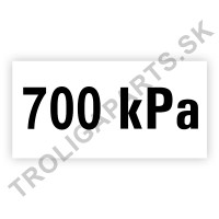 Označenie tlaku 700 kPa