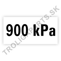 Označenie tlaku 900 kPa 