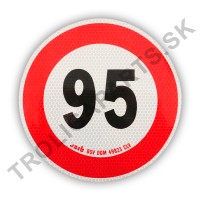 Označenie rýchlosti 95 km/h reflexné