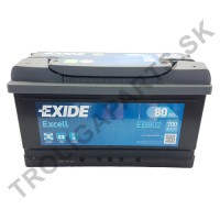 Autobatéria 80Ah/12V EXIDE EXCELL