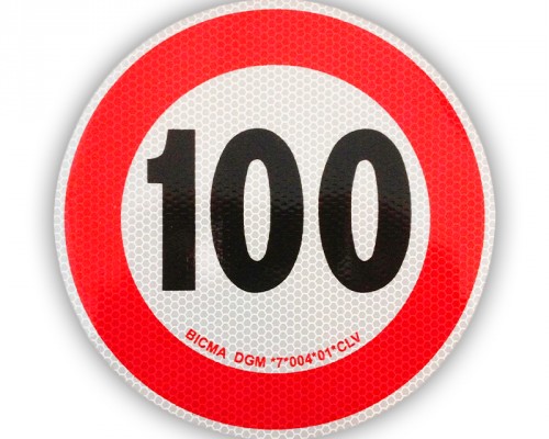Označenie rýchlosti 100 km/h reflexné