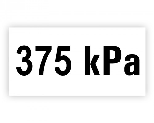 Označenie tlaku 375 kPa