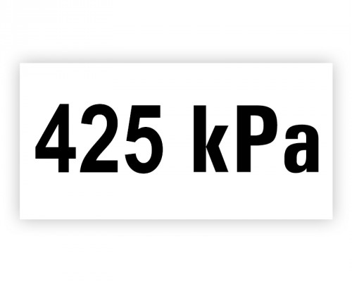 Označenie tlaku 425 kPa