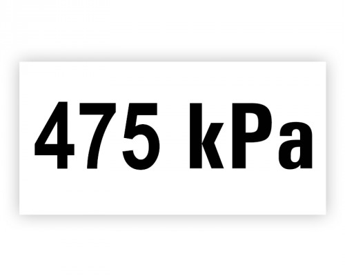 Označenie tlaku 475 kPa