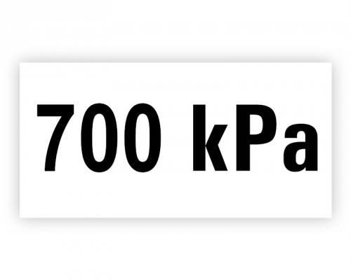 Označenie tlaku 700 kPa