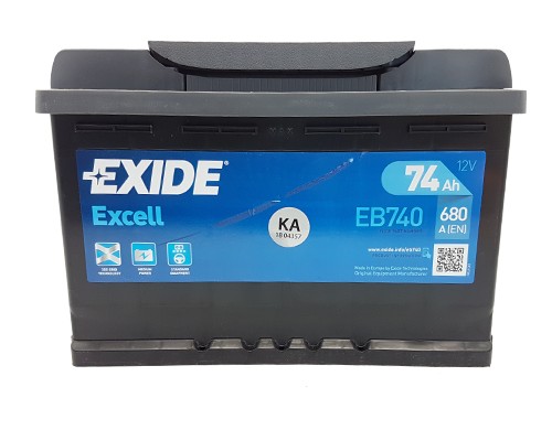 Autobatéria 74Ah/12V Exide Excell